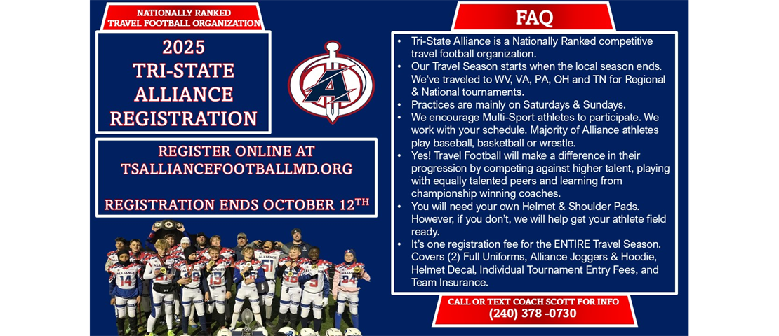 LAST DAY FOR REGISTRATION OCTOBER 12TH